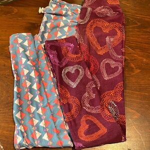 (2) pairs Lularoe girls leggings - size L/XL